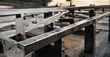 Fabricated steel frame